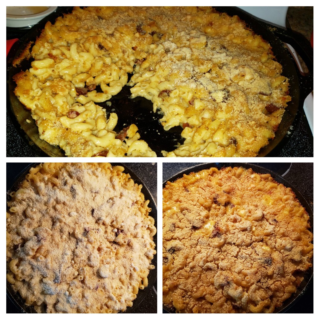 cast iron bacon mac and cheese