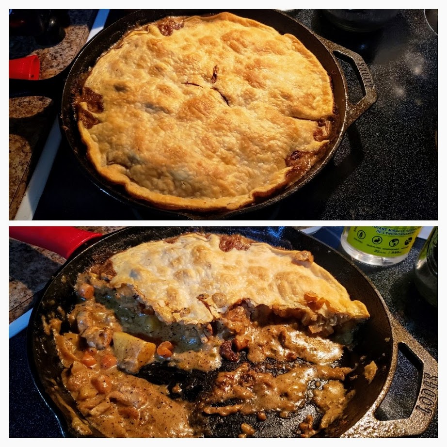cast iron chicken pot pie